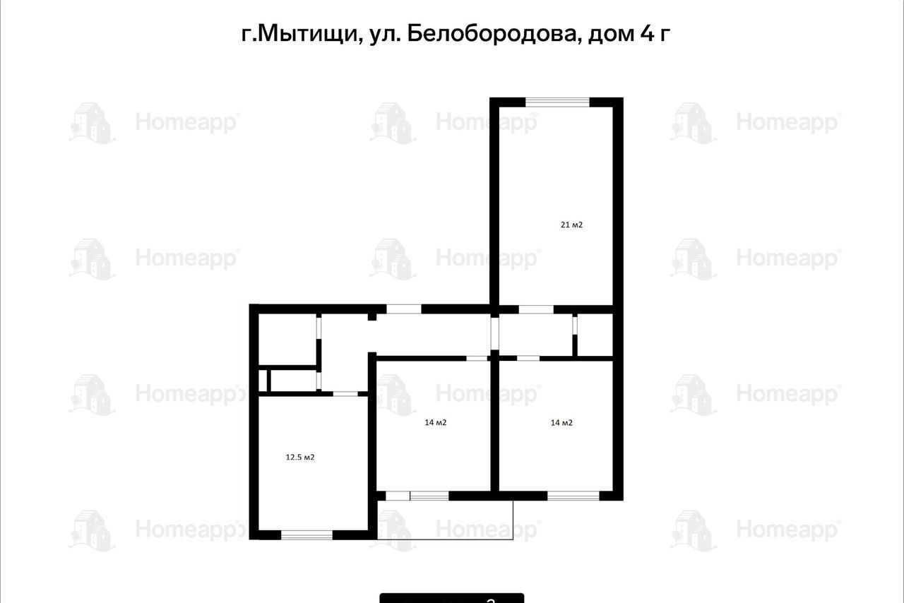 квартира г Мытищи ул Белобородова 4г фото 29