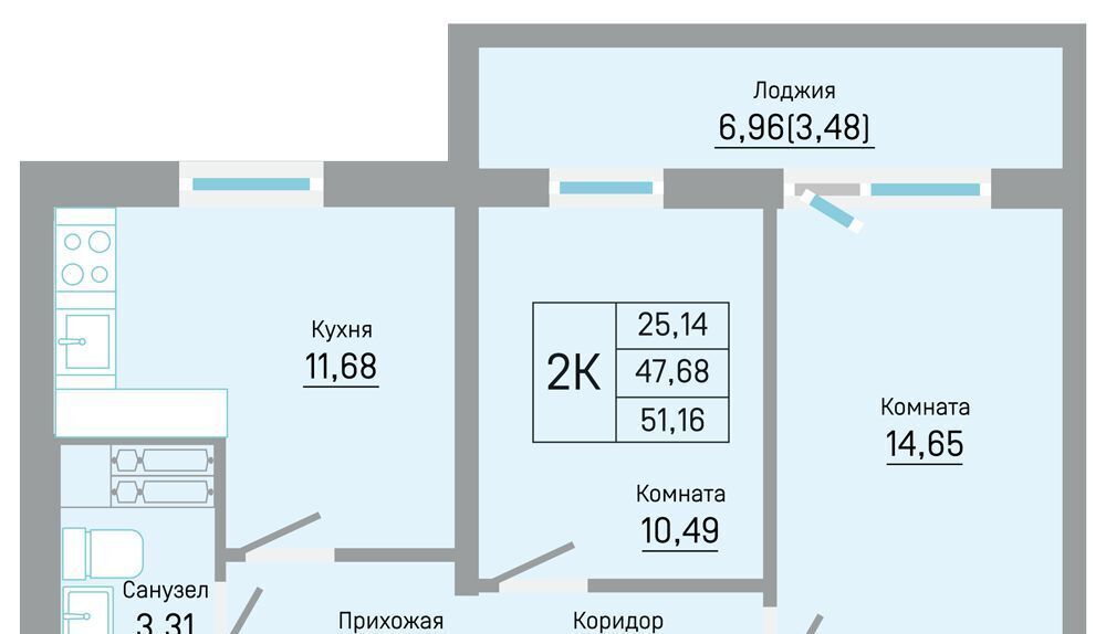 квартира г Пермь р-н Кировский ул Автозаводская 5к/1 фото 1