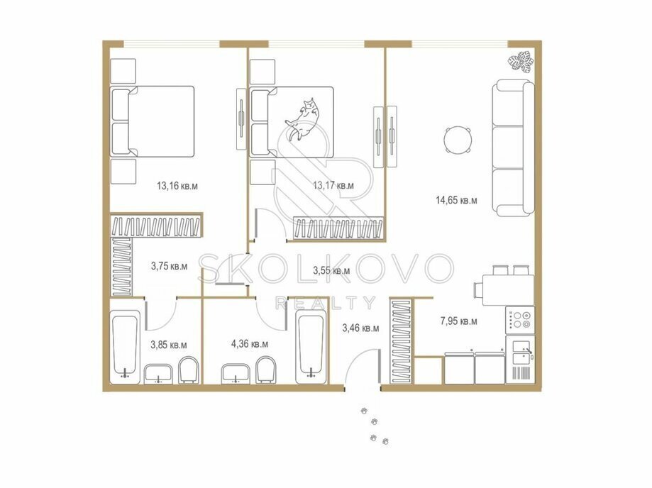 квартира г Москва метро Минская пр-кт Генерала Дорохова 39к/1в фото 1