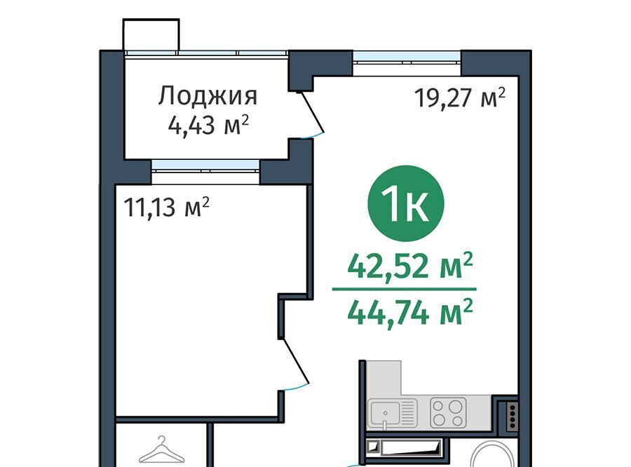 квартира г Тюмень р-н Калининский ул Краснооктябрьская 12 фото 1