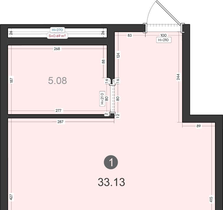 квартира г Владивосток р-н Первомайский ЖК «Клуб 25» фото 1