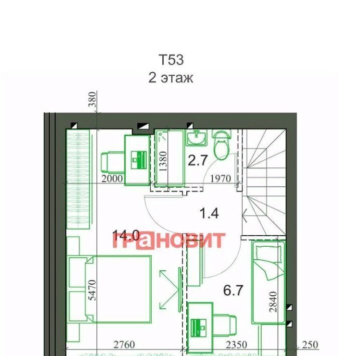 квартира р-н Новосибирский с Новолуговое мкр Березки 2 5-й кв-л, 35/1/1 фото 10