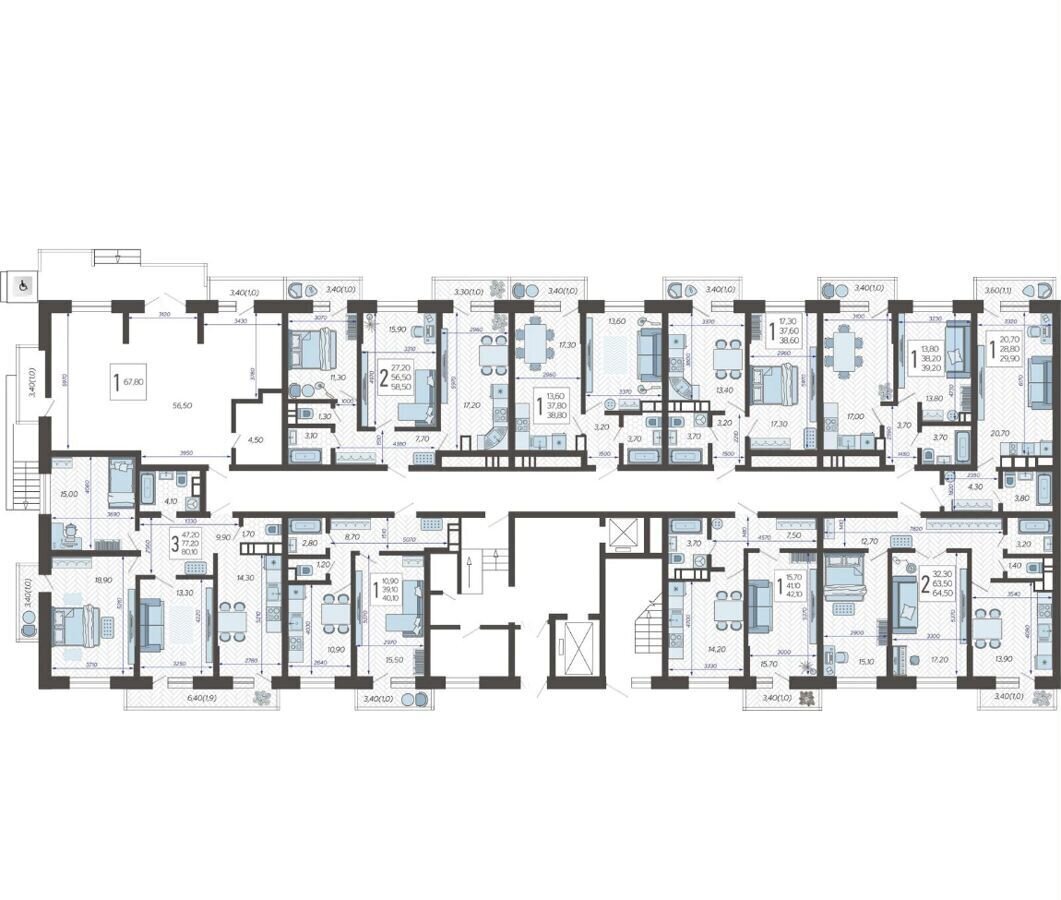 квартира г Краснодар р-н Прикубанский ул Ярославская 5 д. 115 фото 2