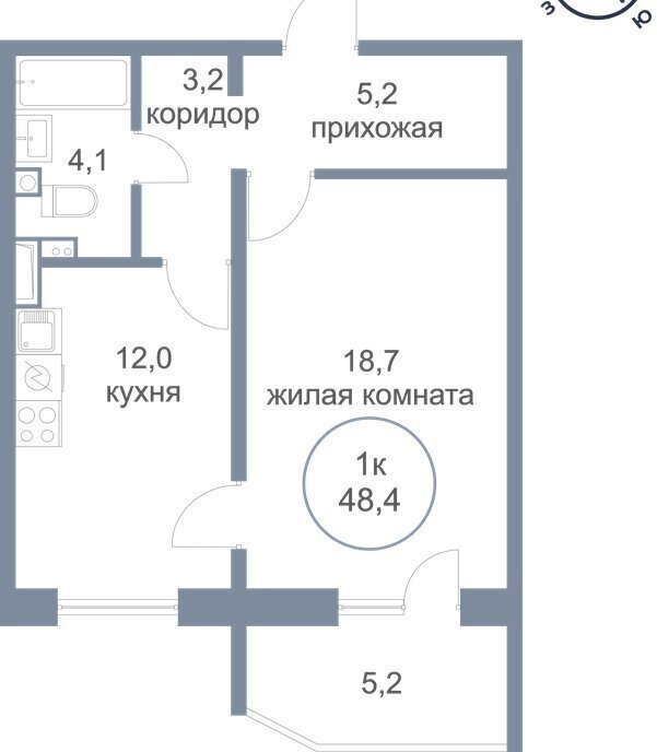 квартира городской округ Солнечногорск д Голубое б-р Парковый 2к/3 Зеленоград — Крюково фото 2