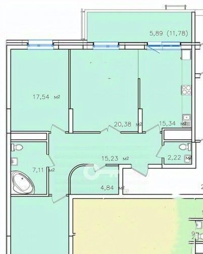 квартира г Казань Козья слобода ул Чистопольская 86/10 фото 2