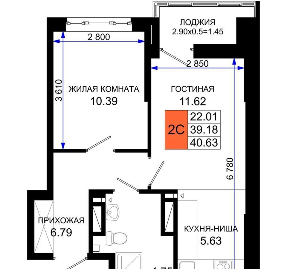 квартира г Ростов-на-Дону р-н Октябрьский пер Элеваторный поз. 1. 1 фото 2