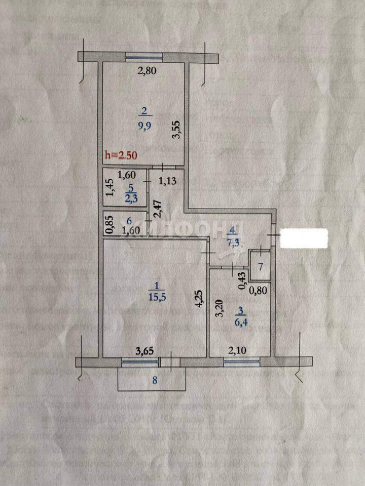 квартира г Нефтеюганск р-н мкр 12 д. 36 фото 9