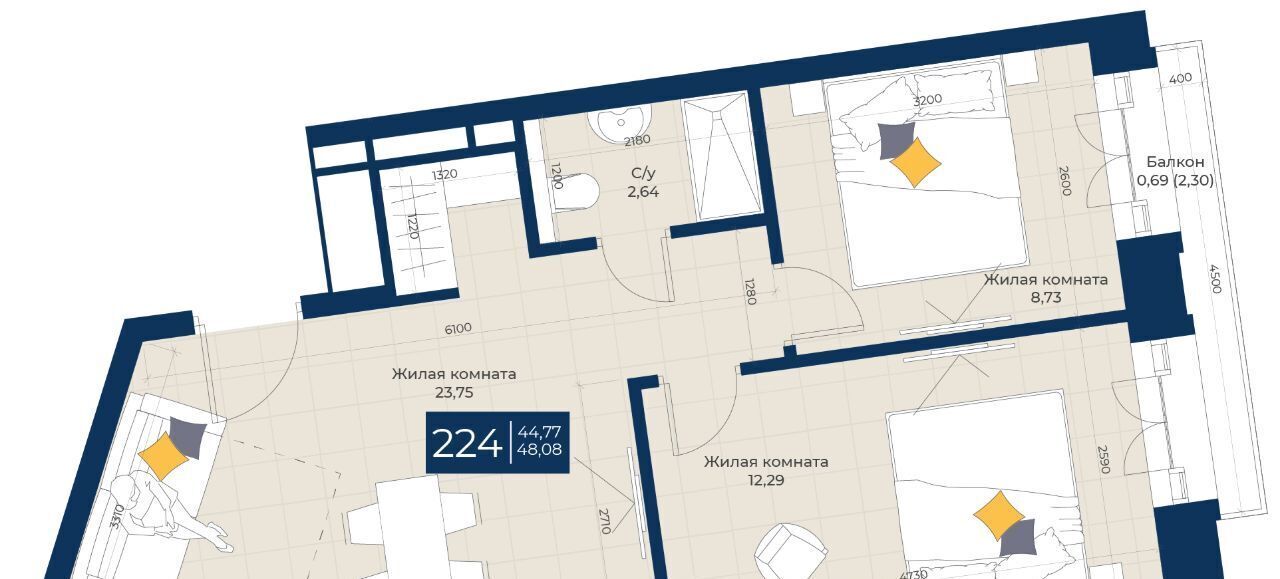 квартира г Казань Кремлёвская ул Бурхана Шахиди 18/18 фото 1