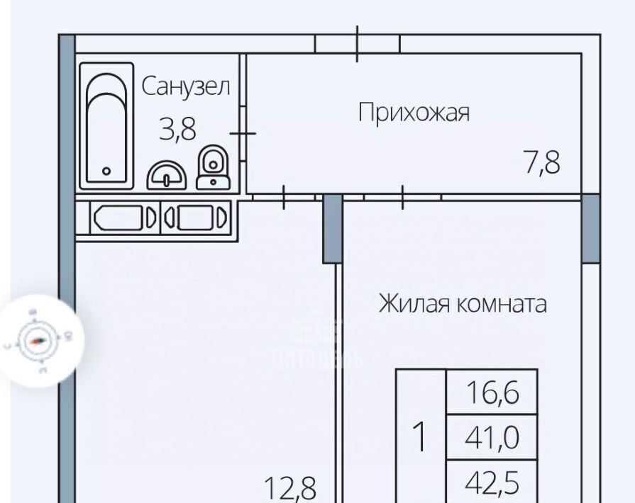 квартира г Воронеж р-н Центральный ул Березовая роща 4а фото 2