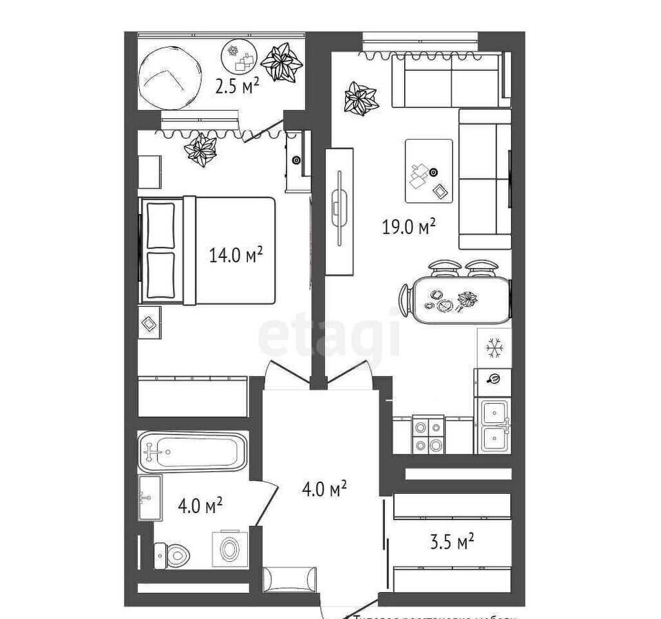 квартира г Тюмень р-н Калининский ул Московский тракт 83к/6 фото 35