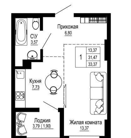 квартира г Ростов-на-Дону р-н Железнодорожный ул Привокзальная 3б фото 1