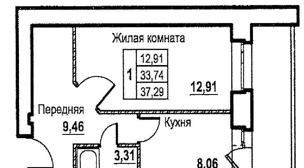 квартира г Орел р-н Северный ул Бурова 50 фото 2