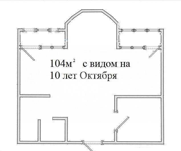 квартира г Омск р-н Центральный ул 10 лет Октября 43 фото 3