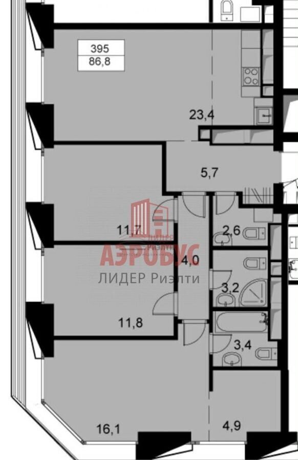 квартира г Москва метро Дмитровская проезд Дмитровский 1 фото 11