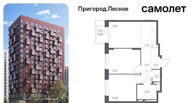 д Мисайлово ЖК «Пригород Лесное» Зябликово, к 11. 1 фото