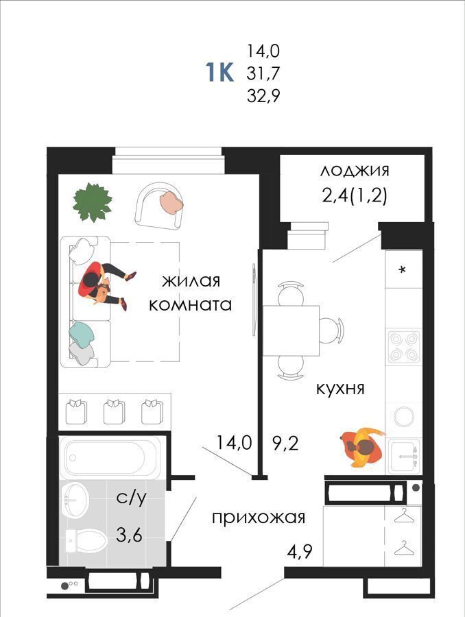 квартира г Пермь р-н Мотовилихинский ул Кузнецкая 43в Дом «Пятница» фото 2