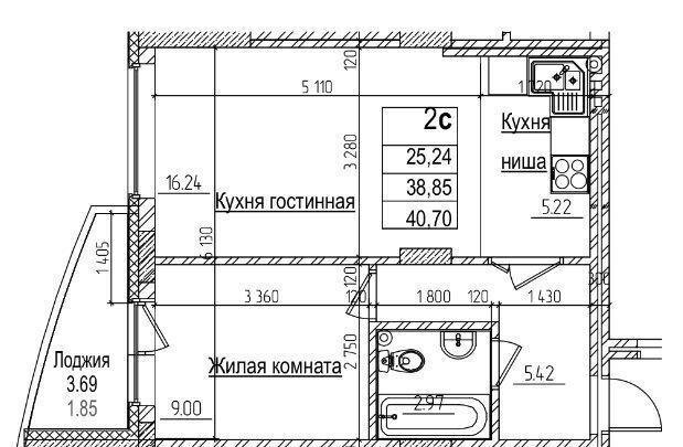 квартира г Новосибирск р-н Заельцовский Заельцовская ул Дуси Ковальчук 242 ЖК «на ул. Дуси Ковальчук, 242» фото 1