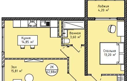 квартира г Махачкала р-н Ленинский пр-кт Насрутдинова 162 фото 5