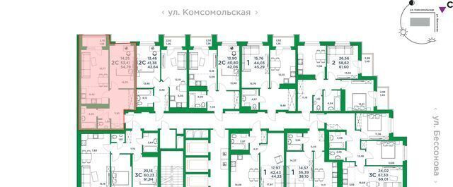 квартира г Уфа р-н Советский ул Комсомольская 8 ЖК «Сапфир» фото 3