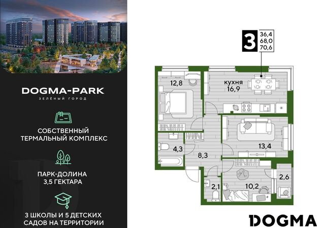 р-н Прикубанский ул Красных Партизан 2 Мкр. «DOGMA PARK» фото