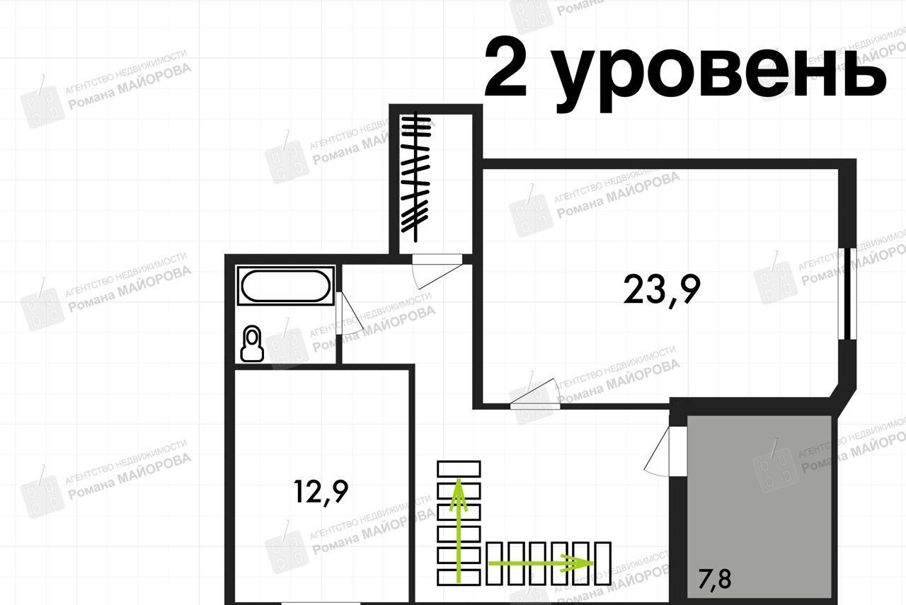 квартира г Калуга р-н Ленинский ул Дзержинского 92к/2 фото 16