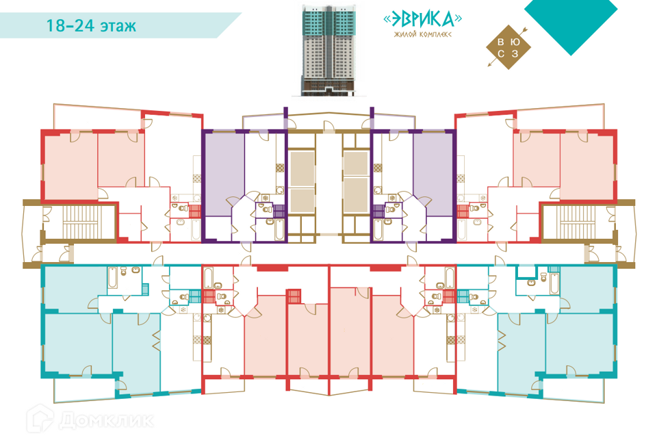 квартира г Санкт-Петербург р-н Прометей пр-кт Светлановский 121к/1 Калининский район фото 3