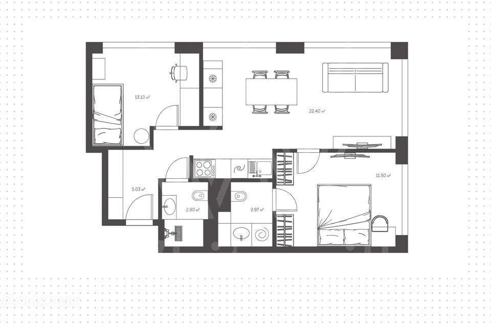 квартира г Москва Бауманка ул Казакова 7 ЖК KAZAKOV Grand Loft Центральный административный округ фото 2