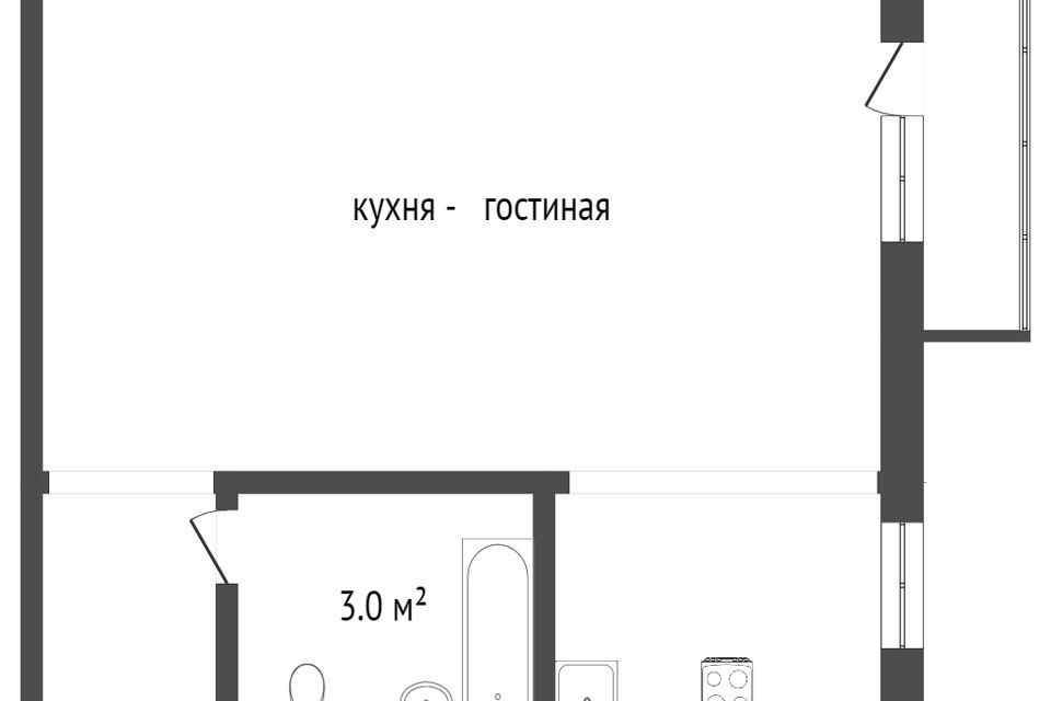 квартира г Омск ул Глинки 4б Омский район фото 2