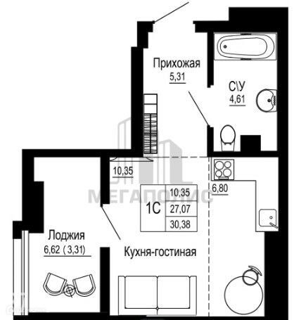 квартира г Ростов-на-Дону р-н Железнодорожный ул Привокзальная 3б ЖК Донская Слобода Ростов-на-Дону городской округ фото 6