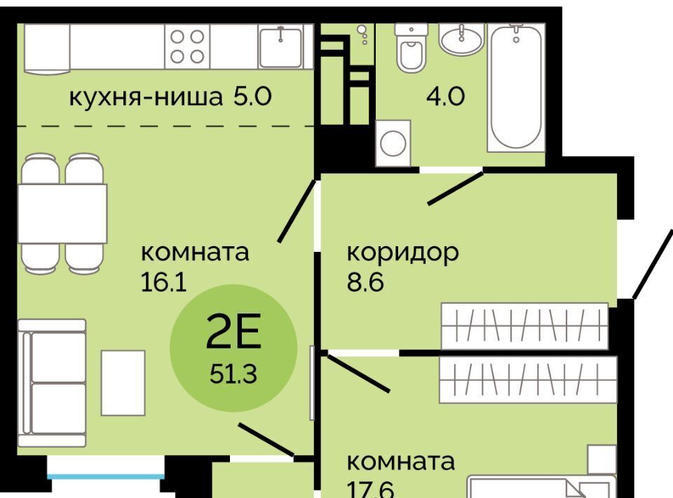 квартира г Пермь р-н Свердловский ул Яблочкова 5к/4 ЖК Красное яблоко фото 1