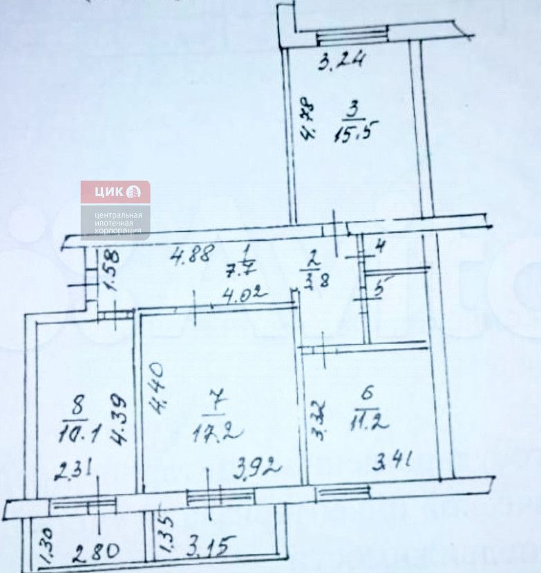 квартира г Рязань п Мехзавода р-н Железнодорожный 37 фото 13