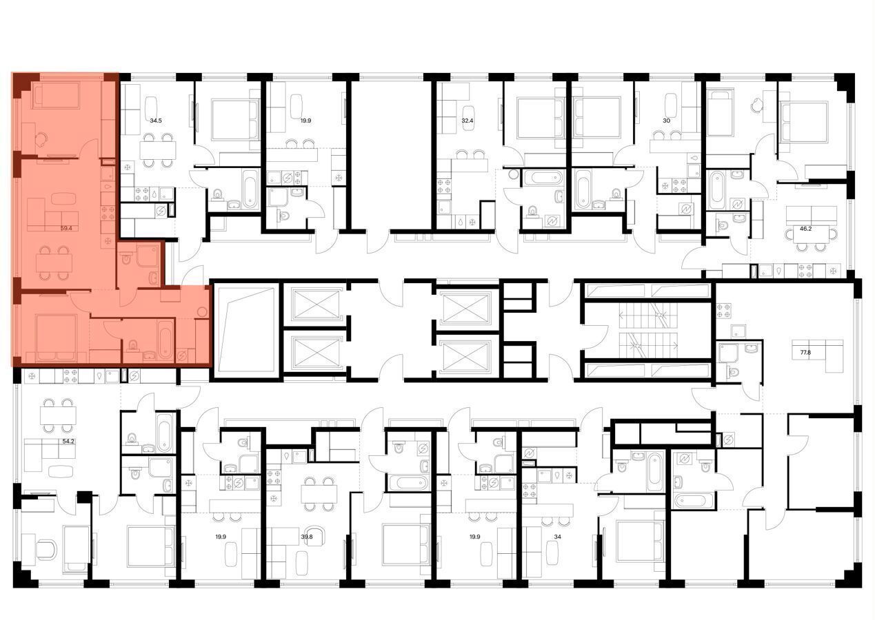 квартира г Москва метро Кунцевская ул Ивана Франко корп. 3 фото 2