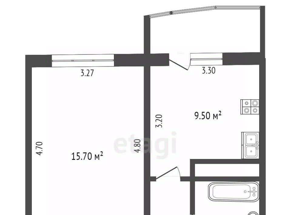 квартира г Калуга р-н Октябрьский ул Московская 311к/5 фото 2