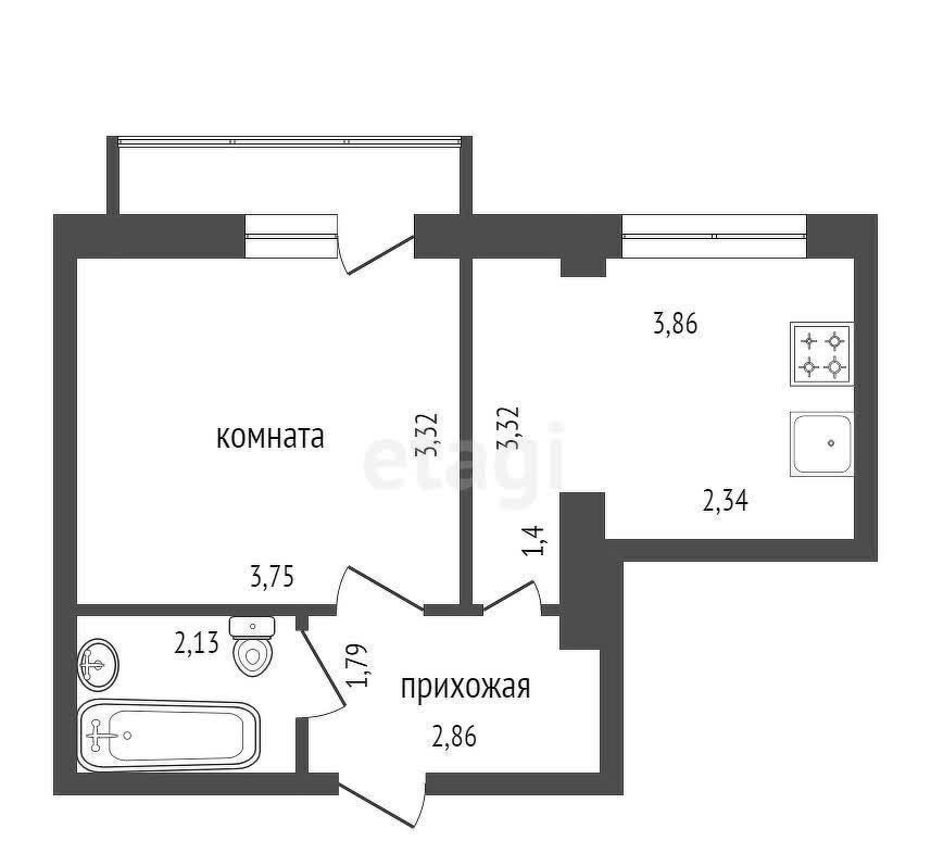 квартира г Красноярск р-н Октябрьский ул Норильская 36 фото 32