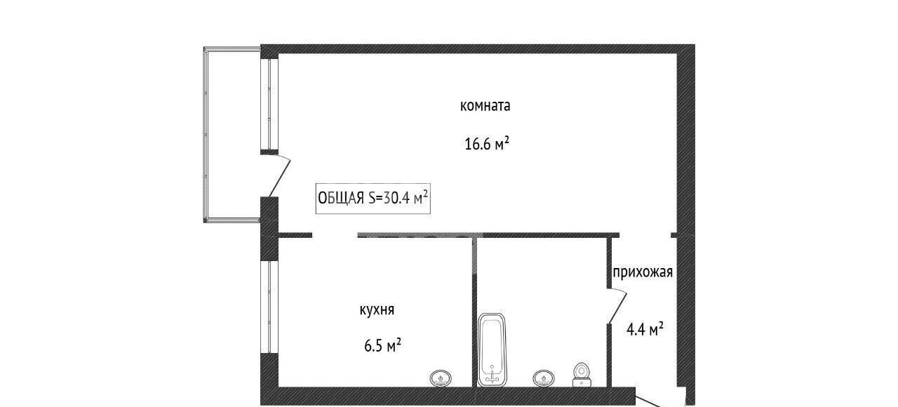 квартира г Ленинск-Кузнецкий пр-кт Ленина 30 Ленинск-Кузнецкий фото 9