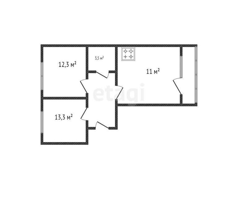 квартира г Краснодар п Российский ул им. Комарова В.М. 30 фото 14