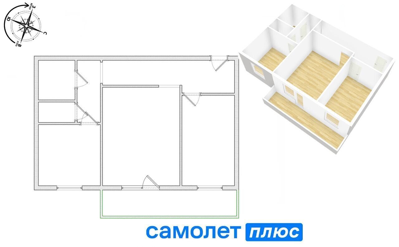 квартира г Кемерово р-н Рудничный ул Серебряный бор 25 фото 34