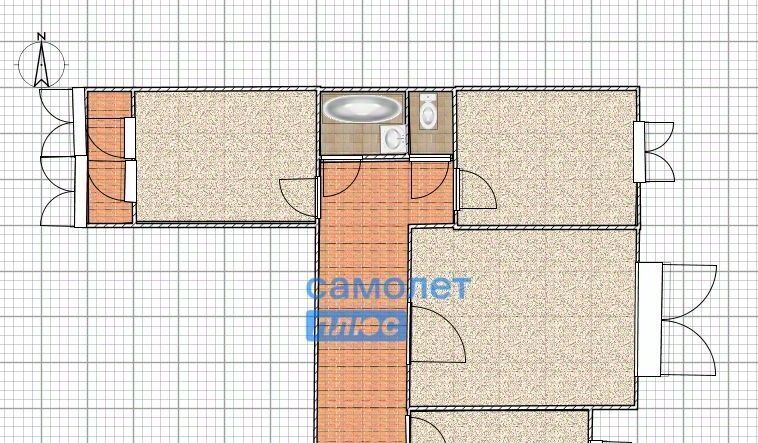 квартира г Бийск ул Емельяна Пугачева 2/1 фото 2