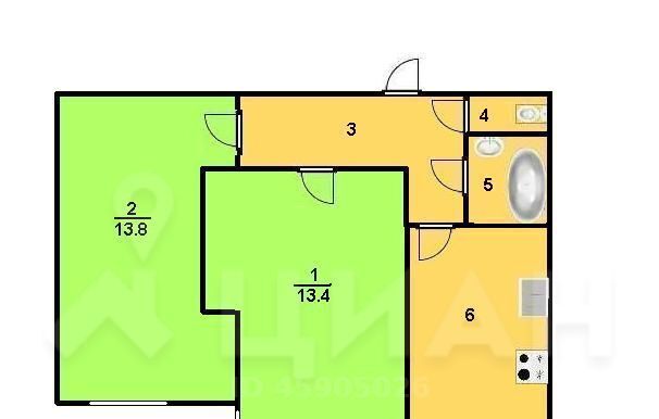 квартира г Норильск ул Норильская 2 фото 2