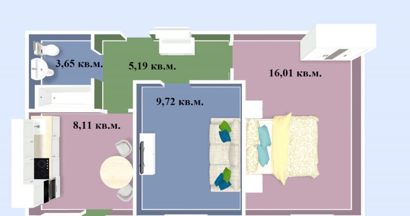 квартира г Омск р-н Центральный ул Завертяева 18к/10 фото 2