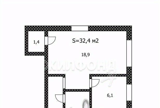 квартира г Барнаул р-н Индустриальный ул Новосибирская 2 фото 13