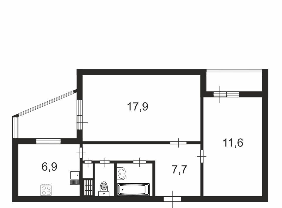 квартира г Санкт-Петербург метро Обводный Канал 1 наб Обводного канала 46к/2 фото 2