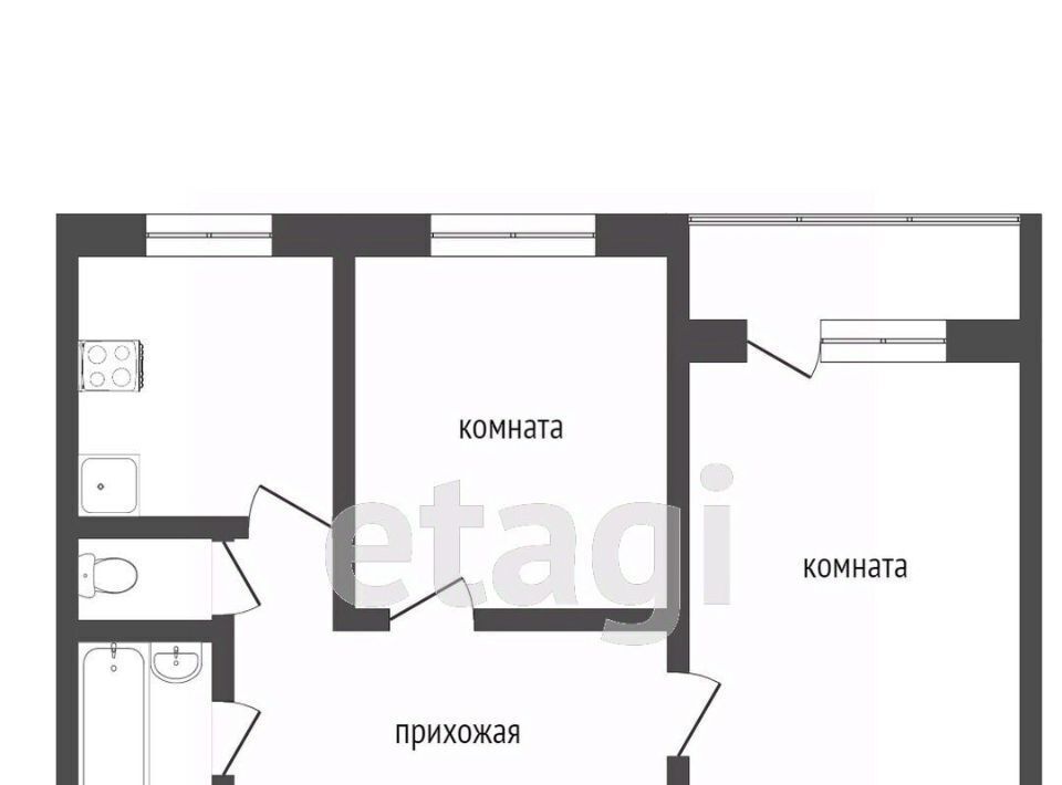 квартира г Воскресенск Новлянский ул Зелинского 3б фото 2