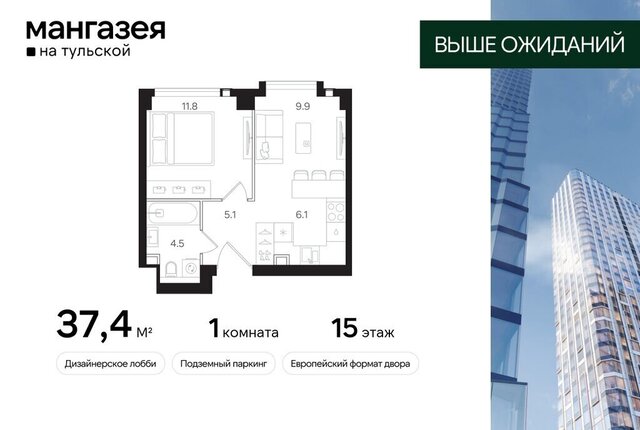 метро Тульская ЮАО Даниловский ЖК «Мангазея на Тульской» фото