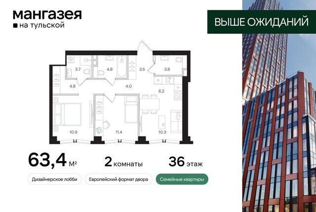 метро Тульская ЮАО ЖК «Мангазея на Тульской» фото