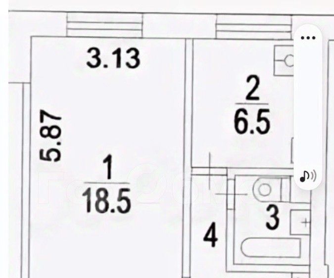 квартира г Москва метро Улица Академика Янгеля ул Чертановская 58к/2 фото 6