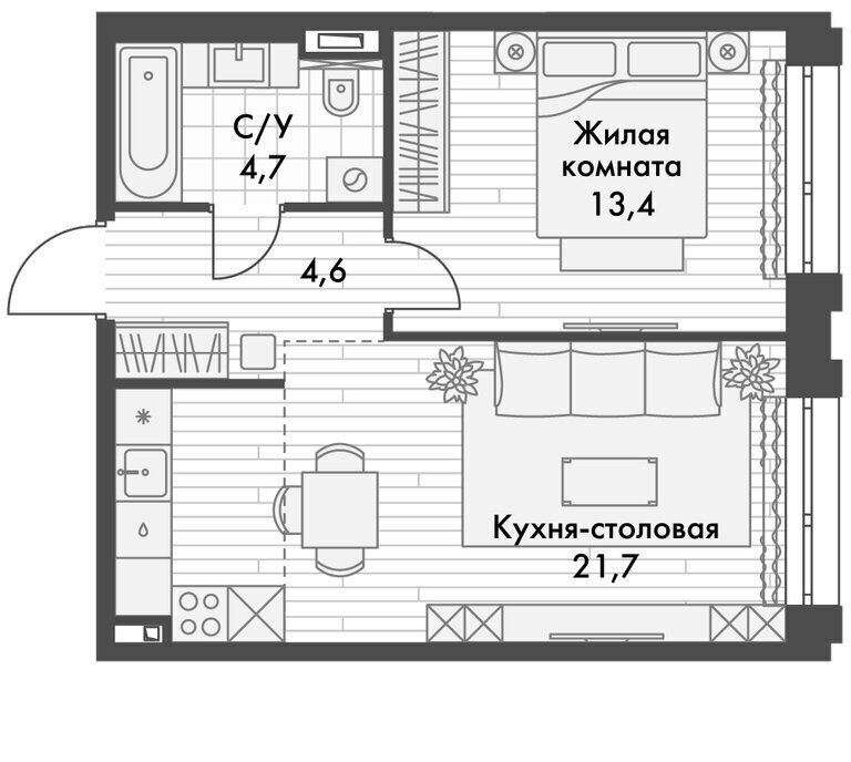 квартира г Владивосток р-н Ленинский ЖК «Философия» фото 1