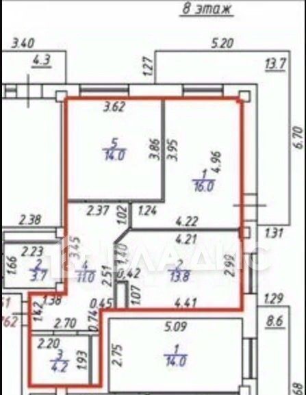 квартира г Улан-Удэ р-н мкр 110-й 14, Октябрьский фото 5