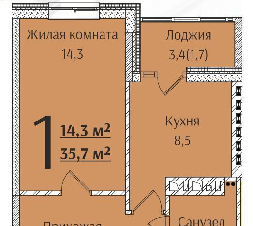 квартира г Батайск ЖК «Речной Жемчуг» фото 1