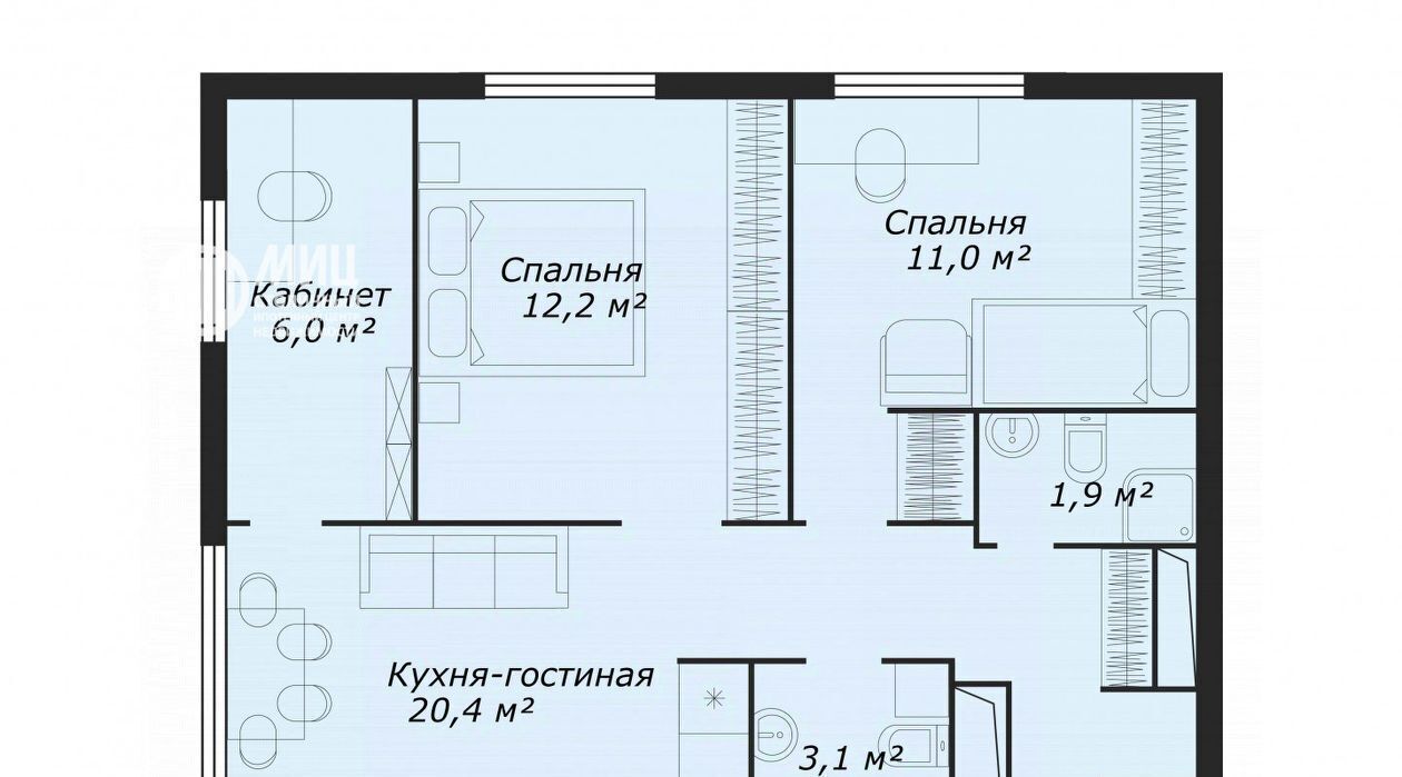 квартира г Москва метро Бульвар Рокоссовского ул Тагильская 4в фото 23